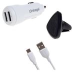 Linkage LKC-33 2,4A 12-14 V 2XUSB 1 m Micro Araç İçi Şarj Kablosu