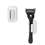 Linkidea Duş için 2 Paket Jilet Tutucu, Duvar için Duş Jilet Tutucu, Gillette Funsion 5 Power, Mach 3, SkinGuard ile Uyumlu Duş Sileceği Jilet Standı (Beyaz)