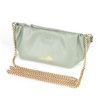 Linkidea Ekstra Büyük Güneş Gözlüğü Kılıfı Çıkarılabilir Zincir, Vegan Deri Güneş Gözlüğü Düzenleyici Yumuşak Çanta CELINE CL40227U Versace VE4395 Gucci GG0595S GG0875S ile Uyumlu (XXL, Yeşil), Yeşil,