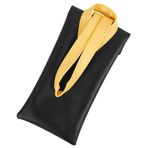 Linkidea Ekstra Büyük Güneş Gözlüğü Kılıfı Kılıf, Vegan Deri Gözlük Düzenleyici Yumuşak Çanta TOM FORD FT0965 FT0992 Gucci GG1105S GG1377S PR 29YS Pist ile Uyumlu (XXL, Siyah), Siyah, XXL