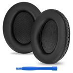 Linkidea HyperX Cloud II, 2, Cloud III, 3, Mix, Alpha, Cloud Flight, Stinger, 2, 2 Çekirdekli Kulaklık Kulak Yastıkları, Kulak Kapakları, Kulaklık Kulaklıkları için Yedek Kulak Pedleri (Protein Deri/Siyah)