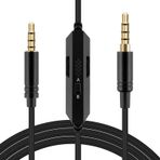 Linkidea Sony WH-1000XM5, WH-1000XM4, Skullcandy Crusher EVO Kulaklık için Mikrofonlu Ses Kablosu, 3,5 mm TRRS - TRRS Yedek Aux Kablosu, Hat İçi Mikrofon ve Ses Kontrollü (5 ft / 1,5 m)