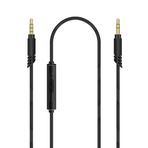 Linkidea Sony WH-1000XM6 1000XM5 1000XM4, XB910N, 3,5 mm ila 3,5 mm için Mikrofonlu Yedek Aux Kablosu, Hat İçi Mikrofon ve Ses Kontrollü (5 ft / 1,5 m)