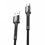 Linktech 3A 1 mt K552 Type-C USB Metal Başlı Data Şarj Kablosu