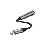 LinkTech A195 Type-C - 3.5mm Jack Kulaklık Dönüştürücü Silver-Gri