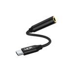 Linktech A195 USB-C 3.5 Kırmızı Kulaklık Kablo Jakı Adaptörü