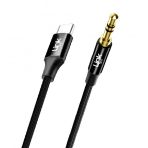 Linktech A586 Type-C - 3.5Mm Aux Kablo 1Mt Siyah