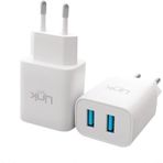 Linktech C206 Beyaz Çift USB Çıkışlı 10W 2.1A Şarj Aleti
