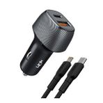 LinkTech C498 38W 2x USB Type-C - Lightning Kablolu Araç Şarj Aleti