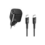 Linktech G826 Supper Silicon Tech Siyah 25W PD USB-C Şarj Aleti