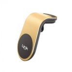 Linktech H706 Gold Klimaya Uyumlu Mıknatıslı Mandallı Araç İçi Telefon Tutacağı