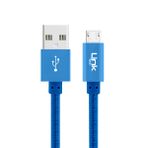 Linktech K542 Micro Usb Orgu Metal 30Cm Kisa Sarj Kablosu