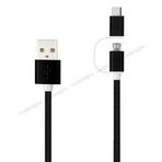 Linktech K556 2in1 Micro USB + Type-C 1.2 mt Şarj ve Data Kablosu