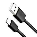Linktech K564 Strong Type-C 3A 30 cm Siyah Data/Şarj Kablosu