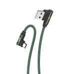 Linktech K592 3A 1.5 mt Safe Micro Usb 90 Derece Data/Şarj Kablosu