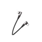 Linktech K595 Safe Siyah 60W 1.5 mt Type-C-Type-C 90 Derece Data Şarj Kablosu
