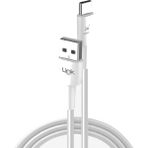 Linktech K607 USB Type-C 18W 3A 2MT Şarj Kablosu Beyaz