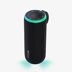 Linktech LPS-R124 Siyah Premium IPX4 Sertifikalı Işıklı Siyah Bluetooth Hoparlör