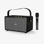 Linktech M402 Retro Taşınabilir Mikrofonlu Siyah Bluetooth Hoparlör