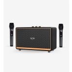 Linktech M408 100W Premium Mikrofonlu Retro Siyah Bluetooth Hoparlör