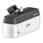 Linktech ML05 5000 Mah Lightning Dock Stant Hızlı Mini Powerbank - Beyaz