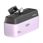 Linktech ML05 5000 Mah Lightning Dock Stant Hızlı Mini Powerbank - Mor