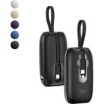 Linktech MP09 9600 Mah Type-C / Lightning Kablolu 22.5W Powerbank Pd3.0 - Siyah