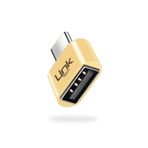 LinkTech O192 USB - Type-C Dönüştürücü OTG Metal Adaptör Gold-Altın