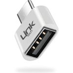 Linktech O192 USB - Type-C Dönüştürücü Otg Metal Adaptör - Gri