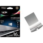 Linktech Premium Fit USB Flash Bellek (4gb | 8gb | 16GB | 32GB | 64GB) – Metal, USB 3.0 - 16 GB - Gümüş