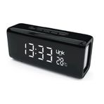 Linktech Q219 Saatli Siyah Bluetooth Hoparlör