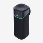 Linktech R125 Premium IPX4 Sertifikalı Işıklı Siyah Bluetooth Hoparlör