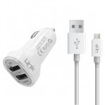 Linktech S560 LCH-S560 3.1A Araç Şarj Aleti ve Micro USB Kablo Set