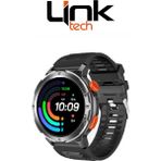 LinkTech S93 Premium Lt Watch 46MM Süper Amoled IP68 Suya Dayanıklı Akıllı Saat - Siyah