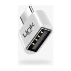 Linktech USB A To Type-C Dönüştürücü - Linktech O192 USB A Girişi Type-C Girişine Çeviren Adaptör - Siyah