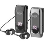 LinkTech V80 Bluetooth Kulaklık Ekranlı Makaralı Titreşimli gri