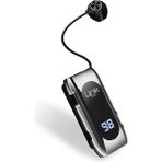 LinkTech V80 Gri Pro Makaralı Titreşimli Bluetooth Silikonsuz Kulaklık