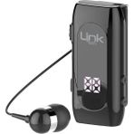 LinkTech V80 Makaralı Titreşimli Bluetooth Kulaklık - Siyah