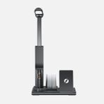 Linktech W799 Premium Siyah 3in1 Arada Masaüstü Wireless Telefon Tutacağı ve Şarj Aleti