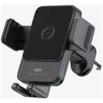 Linktech Wireless Şarj Aleti ve Araç Telefon Tutucu - Havalandırma Yada Torpidoda Kullanılabilir Şarjlı Telefon Tutacağı - Siyah