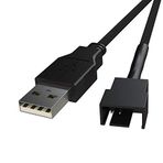 LINKUP-(2 Paketleri) USB ile 04/03-P PWM 5V | CPU/Kasa Fan kollu Güç Kablo Adaptörü | USB 2.0, 3.0, 3.1
