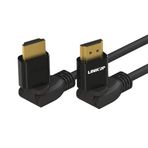 LINKUP-HDMI 4K Ultra HD kablo 360 Dijital Video Kablo döner ° açı - Yüksek performanslı 28AWG - Yüksek hızlı 18GB / s | x 2160 4096 | Elma Xbox PS4 PC Samsung TV ile uyumlu - 6FT / 182cm