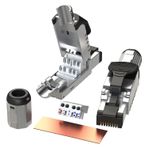 LINKUP-RJ45 Konnektörler Cat6A (2 Paketi) Örtülü Die-Cast Saha Modüler Sonlandırma Tak | 10G Kolay İnternet Aracı Ücretsiz Fişler | Cat6A için yukarı 22AWG Katı Dökme S/FTP Ethernet Kablosu [Siyah]