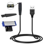 LinMei Razor Şarj Cihazı USB ve Solo Yedek Başlıklar Microtouch Solo Erkek Tıraş Makinesi Elektrikli Mikro Tıraş Makinesi ile Uyumlu (1 Tıraş Bıçağı ve 1 USB Şarj Kablosu ve 1 Temiz Fırça)