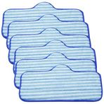 LINNIW Dupray Düzgün Buharlı Temizleyici ile Uyumlu 6 Paket Mikrofiber Pedler, Dayanıklı, Yeniden Kullanılabilir ve Makinede Yıkanabilir