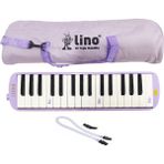 Lino 32 Tuşlu Melodika Lila Renkli Bez Çantalı Müzik Aleti ile Eğlenceli Deneyim