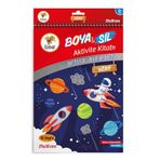 Lino Boya Sil Aktivite Boyama Kitabı Uzay A4 Ebat