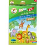 Lino Boyama Kitabı Boya & Sil Aktivite Hayvanlar A4 Ebat (Silinebilir) BS-1006 1 - Standart