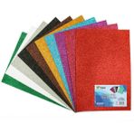 Lino Eva 10 Renk 2Mm Simli Yapışkanlı 10Lu Paket
