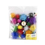 Lino RBZ-2055MIX 40'lı Simli Karşık Ponpon